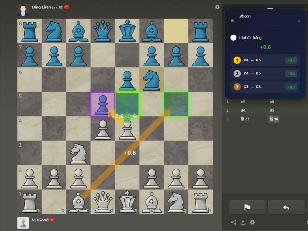 Chess VIP Pro Demo 2 - Analysis Panel