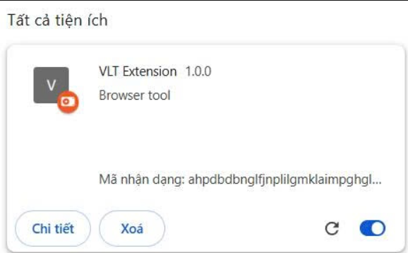 Extension installed successfully